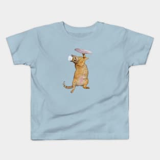 Flippin' Pizza Cat; NO TEXT Kids T-Shirt